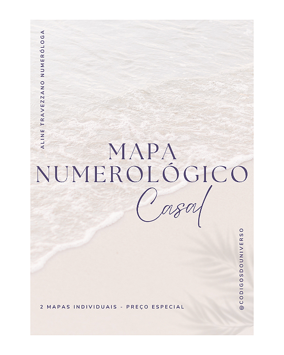 Mapa Numerológico (Cabalístico) Pessoal - P/ 2 Pessoas