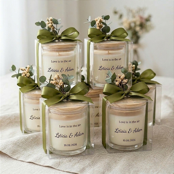 Vela Aromática Elegance Personalizada 10 un.
