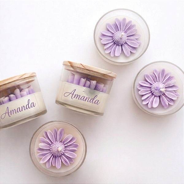 Vela Aromática Botânica Personalizada 10 un.