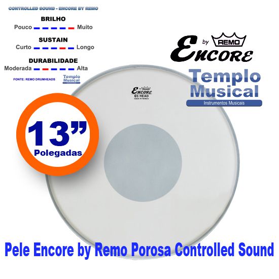 Pele Para Caixa 13 Encore By Remo Porosa Controlled Sound