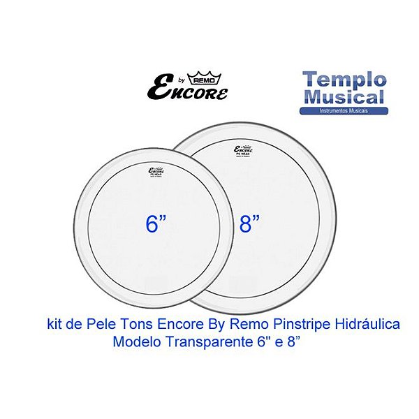 Kit Pele 6 E 8 Encore By Remo Pinstripe Hidraulica