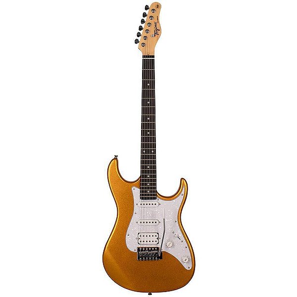 Guitarra Stratocaster Tagima TG-520 com Alavanca Cor Metallic Gold Yellow (MGY)