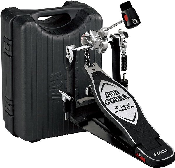 Pedal Simples Tama Iron Cobra HP900 pn com Case de Luxo