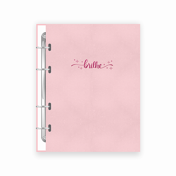 Planner Argolado Permanente Brilhe Rosa