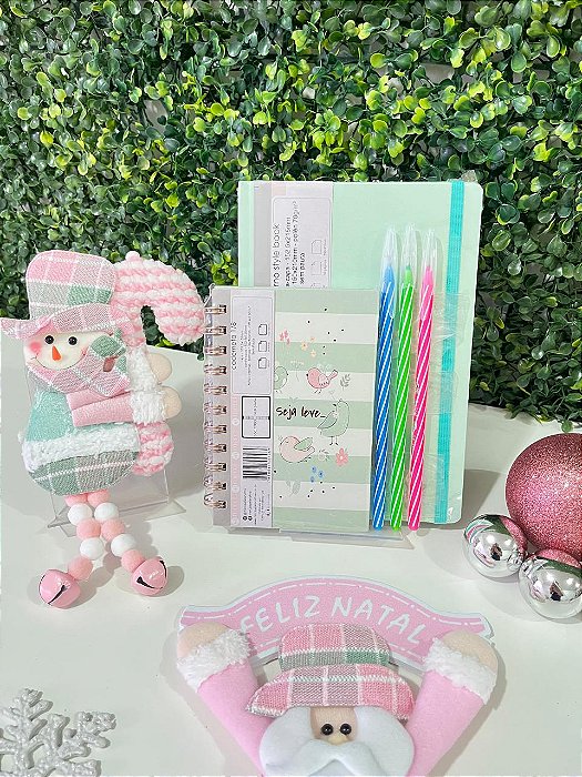 Kit Presente Organza Verde Seja Leve - 5 itens