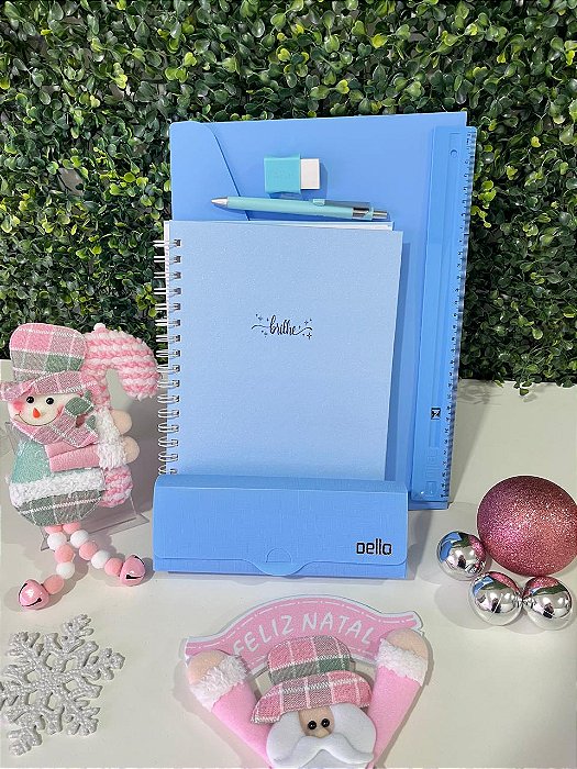 Kit Estudos Brilhe Azul - 6 itens