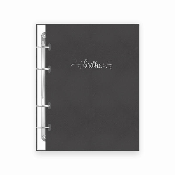 Planner Argolado Permanente Brilhe Preto