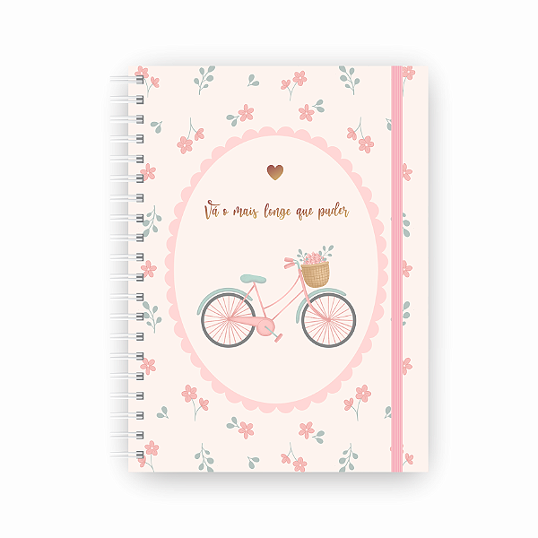 Caderno Colegial Reposicionável Vá o Mais Longe Que Puder