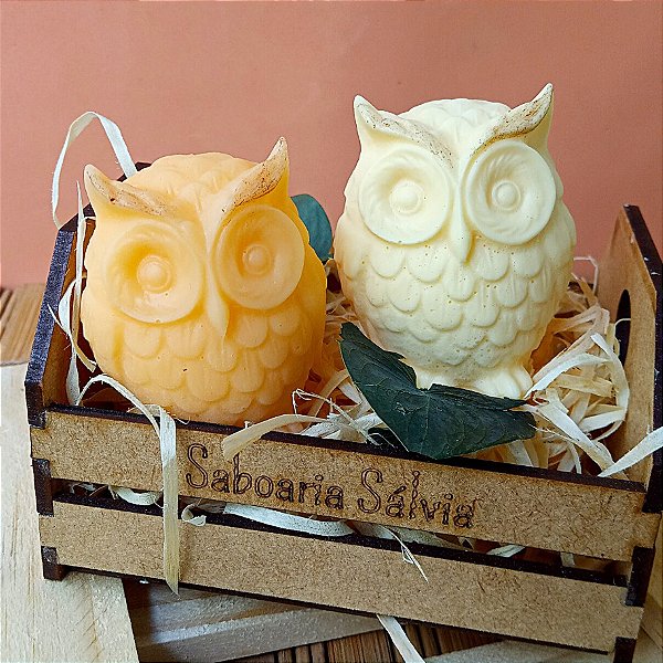 Sabonete Coruja Glicerinado - 2 Corujitas Capim Limão
