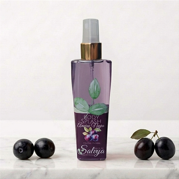 Body Splash Ameixa Negra Frutal Floral Elegante SALVYA 100ml
