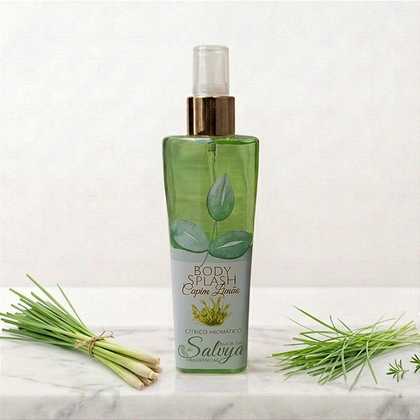 Body Splash Capim Limão Cítrico Aromático SALVYA 100ml