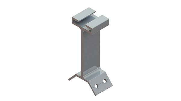 HASTE METÁLICA ALUZINCO TRAPEZOIDAL - AVULSO