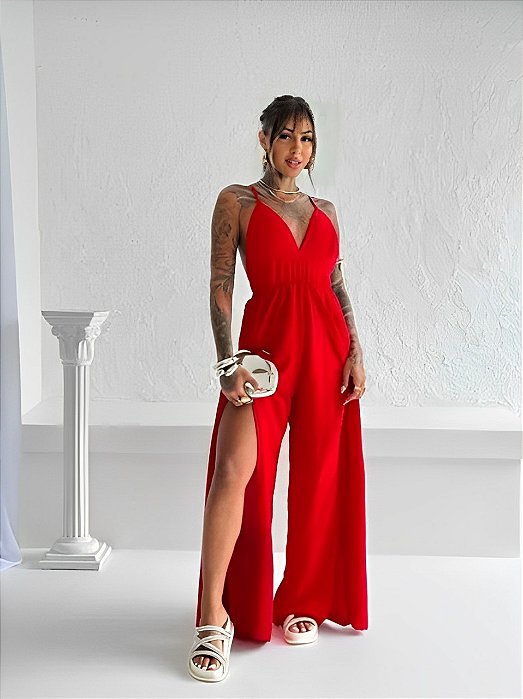 Macacão Serena - Vermelho