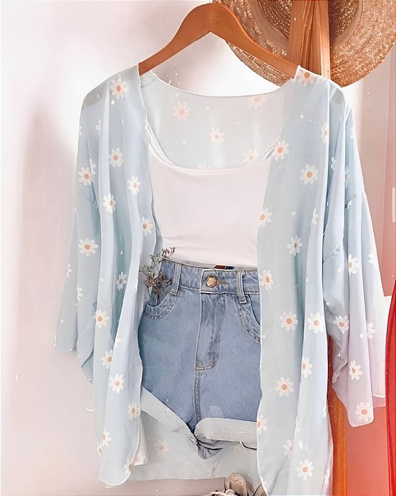 Kimono estampado - Margaridas