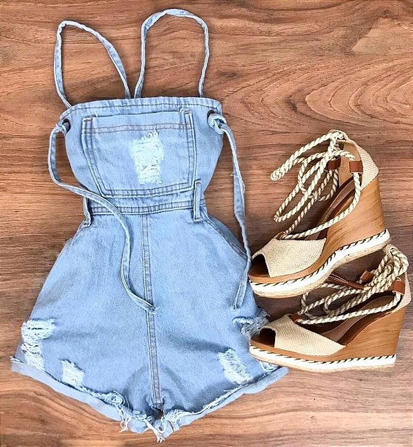 Macaquinho Jeans - Loren