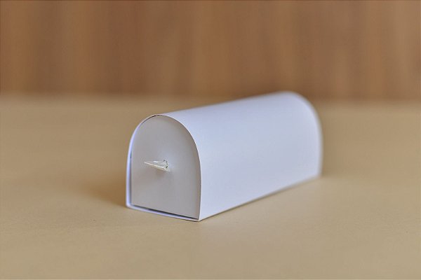 Caixa macarons BRANCA - 10 unidades