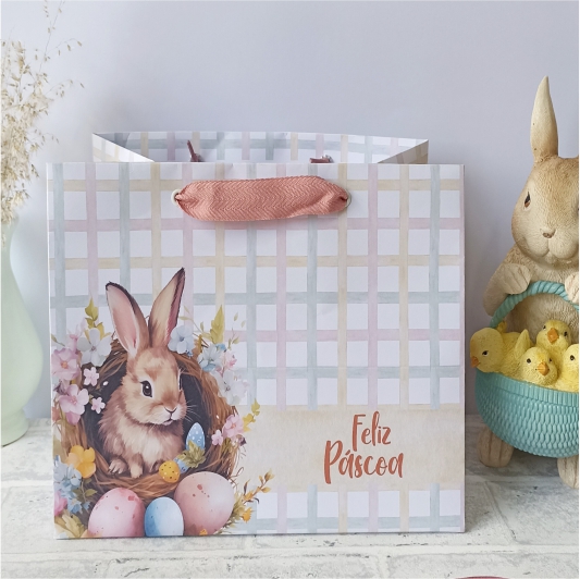 Sacola Confeitaria P - Bunny - 10 unidades