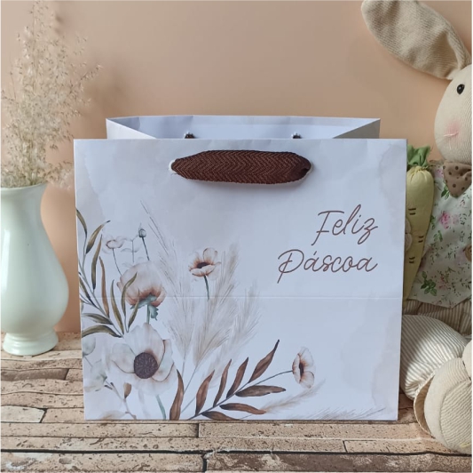 Sacola Confeitaria P - Flower - 10 unidades