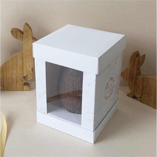 Caixa para ovo em pé - Marble - 10 unidades