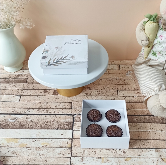 Caixa 4 doces - Flower - 10 unidades