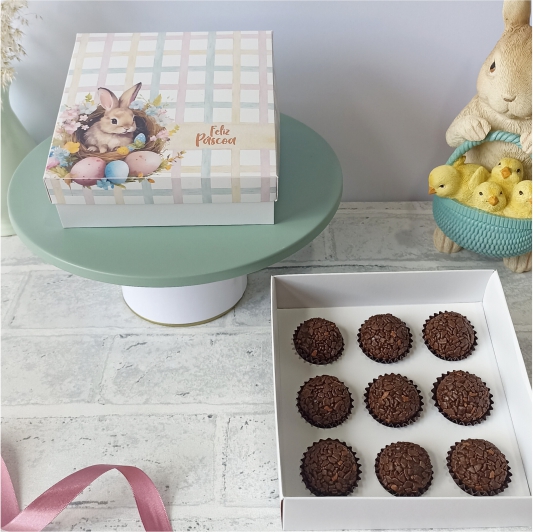 Caixa 9 doces - Bunny - 10 unidades