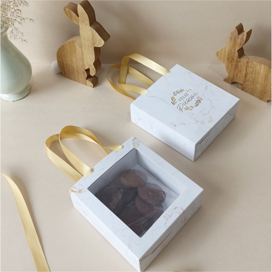 Caixa/sacola pequena - Marble - 10 unidades