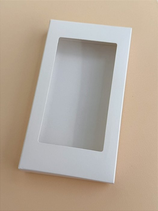 Caixa Barra com visor pequena - BRANCA - 10 unidades