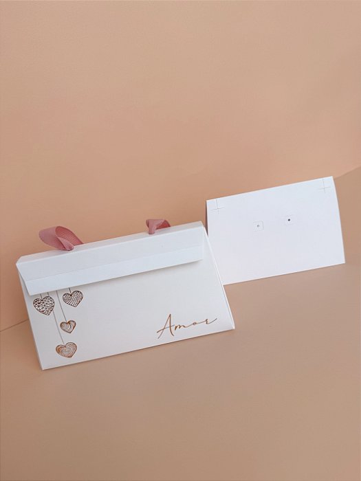 Sacola Trapézio 10,5x15,5x3cm - Amor - 10 unidades