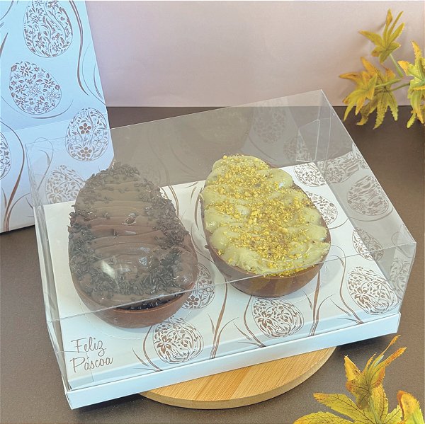 Caixa para 2 ovos de colher - SERENA - 10 unidades