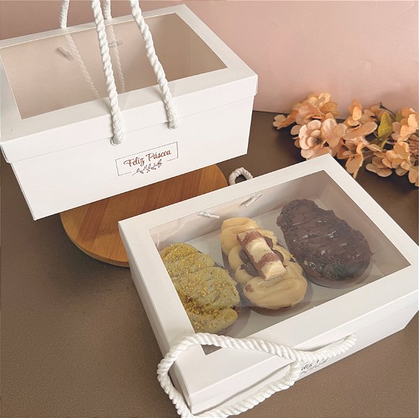 Caixa/sacola para 3 ovos de colher - ENCANTO - 10 unidades