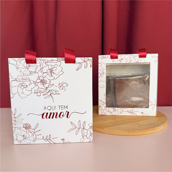 Caixa/sacola com visor - AFETO - 10 unidades