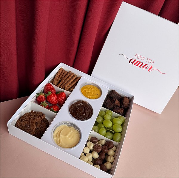 Caixa 25x25x5 para Kit Petisco - AFETO - 10 unidades