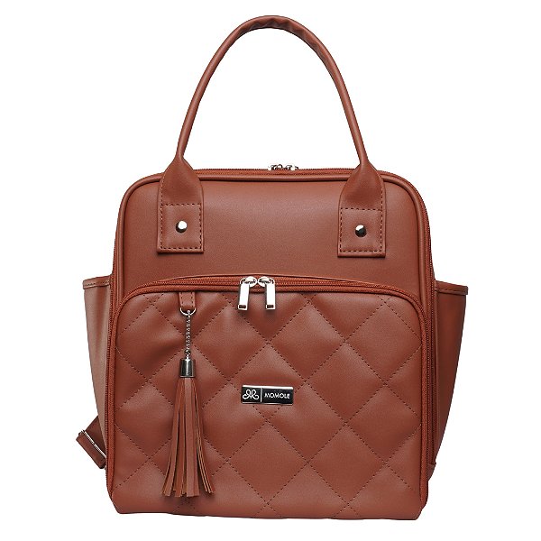 Mochila Pequena 800- Matelassê Caramelo