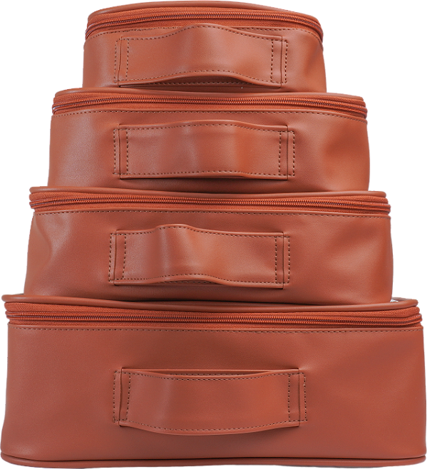 Kit Organizador de Mala - Matelassê Caramelo