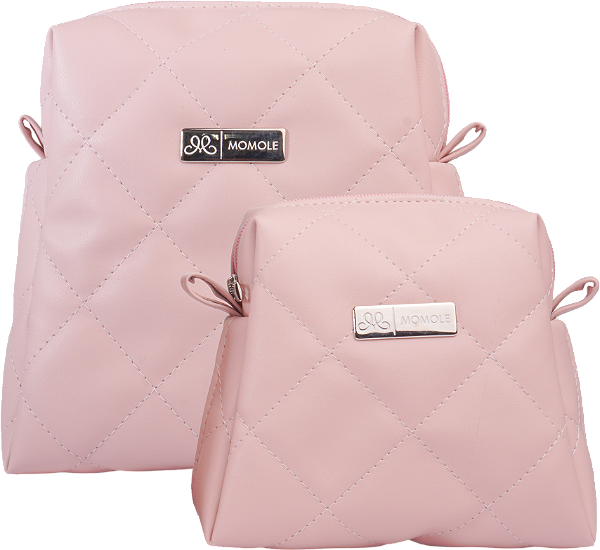 Kit Nécessaires P/M - Matelassê Rosa