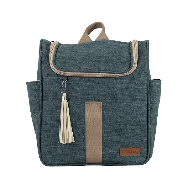 Mochila Média 105 - Linho Verde Floresta