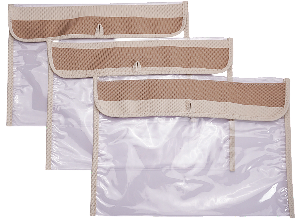 Kit 3 Saquinhos Maternidade 098 – Listra Bege