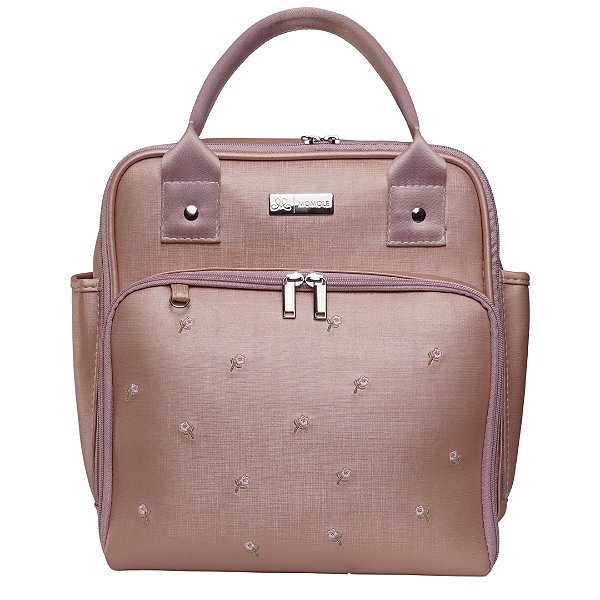 Mochila Pequena 800- Flores Rose