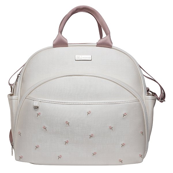 Mochila 2 em 1 705 -  Flores Branco