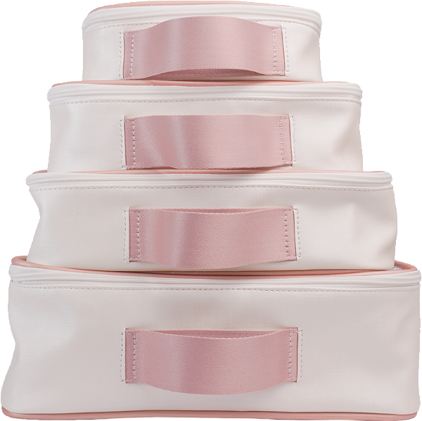 Kit Organizador de Mala -Flores Branco