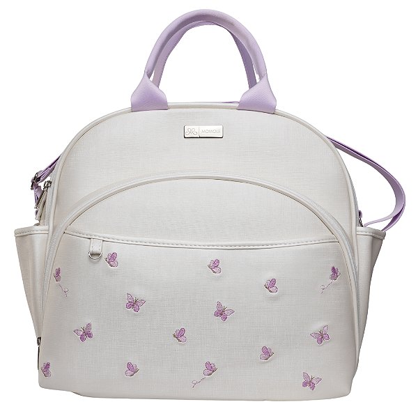Mochila 2 em 1 705 - Borboleta Branco Lilás