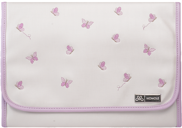 Trocador Portátil 250 - Borboleta Branco Lilás