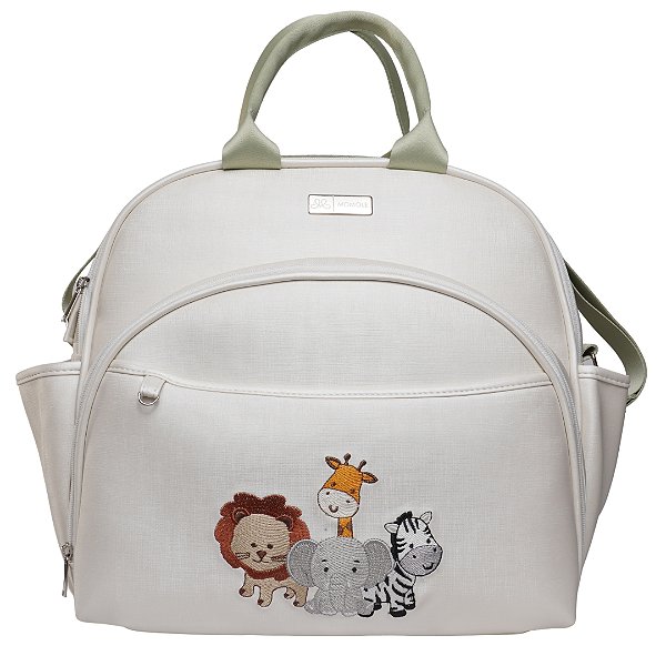 Mochila 2 em 1 705 -Safari Branco Verde