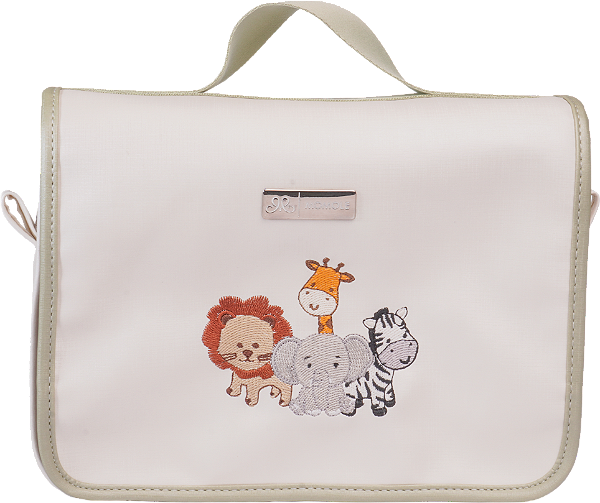 Nécessaire Viagem 450 -Safari Branco Verde
