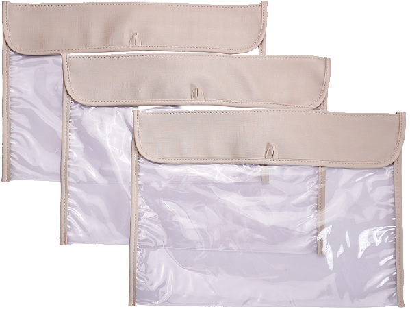 Kit 3 Saquinhos Maternidade 098 –Safari Bege