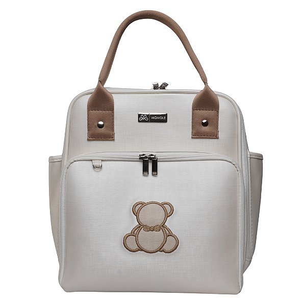 Mochila Pequena  800- Urso Off Bege