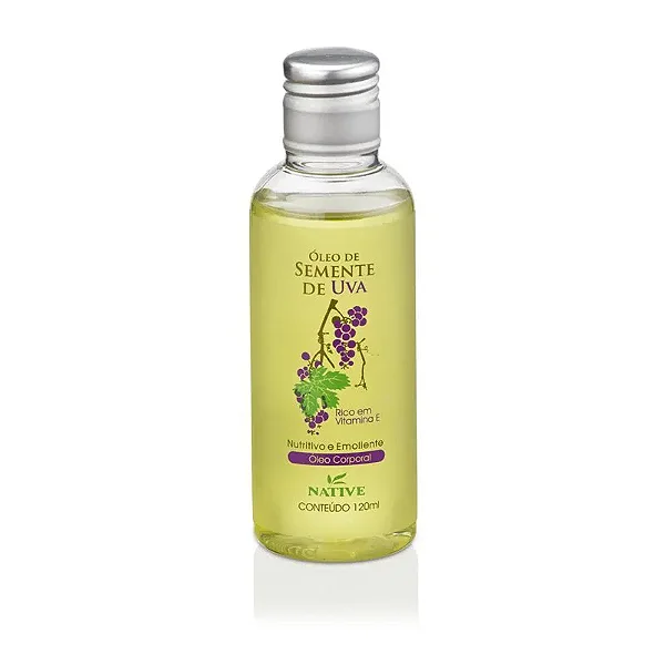 Óleo de Semente de Uva Puro 120ml | Native