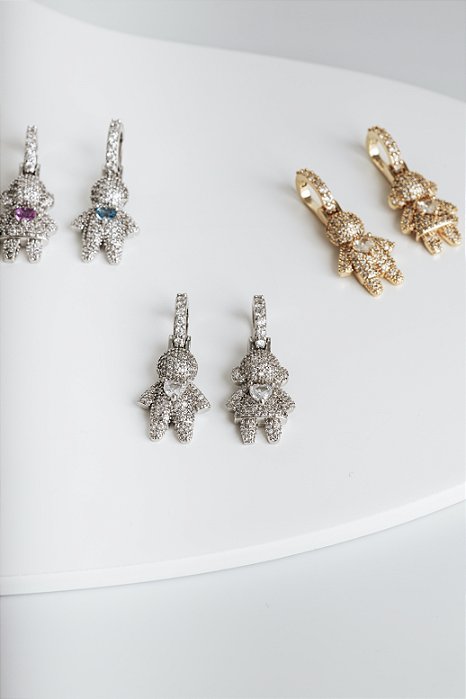 Pingente FILHO Cravejado Click RÓDIO | AZUL