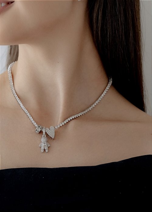 Pingente FILHO Cravejado Click RÓDIO | MENINO