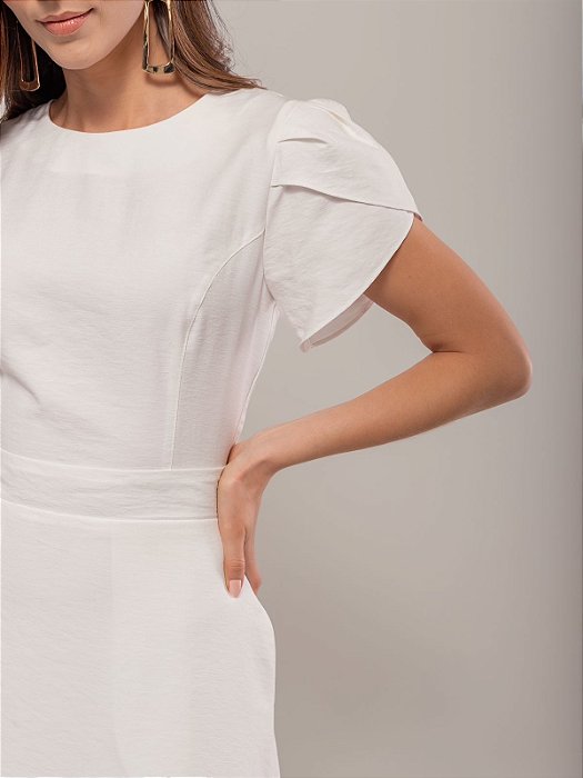 Vestido Clássico com bolsos